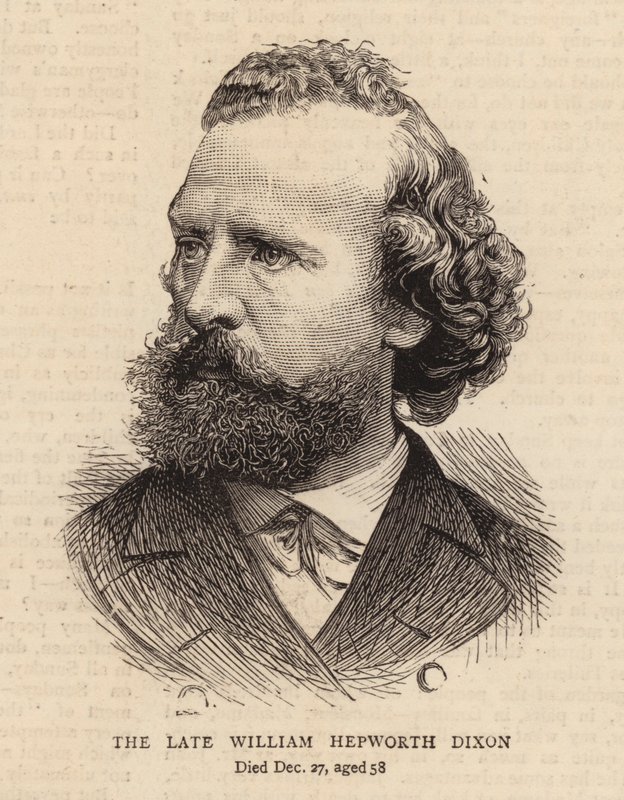 The Late William Hepworth Dixon (grabado) de English School