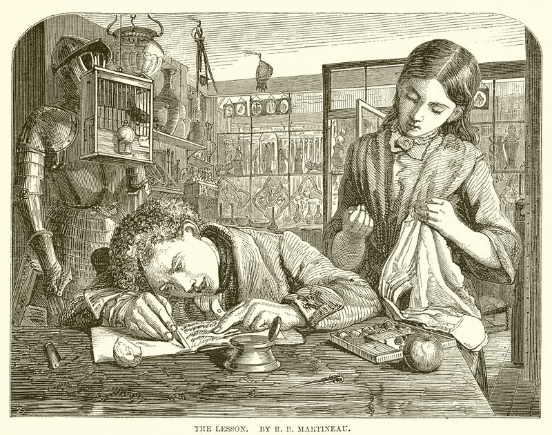 La lección. Por R. B. Martineau de English School