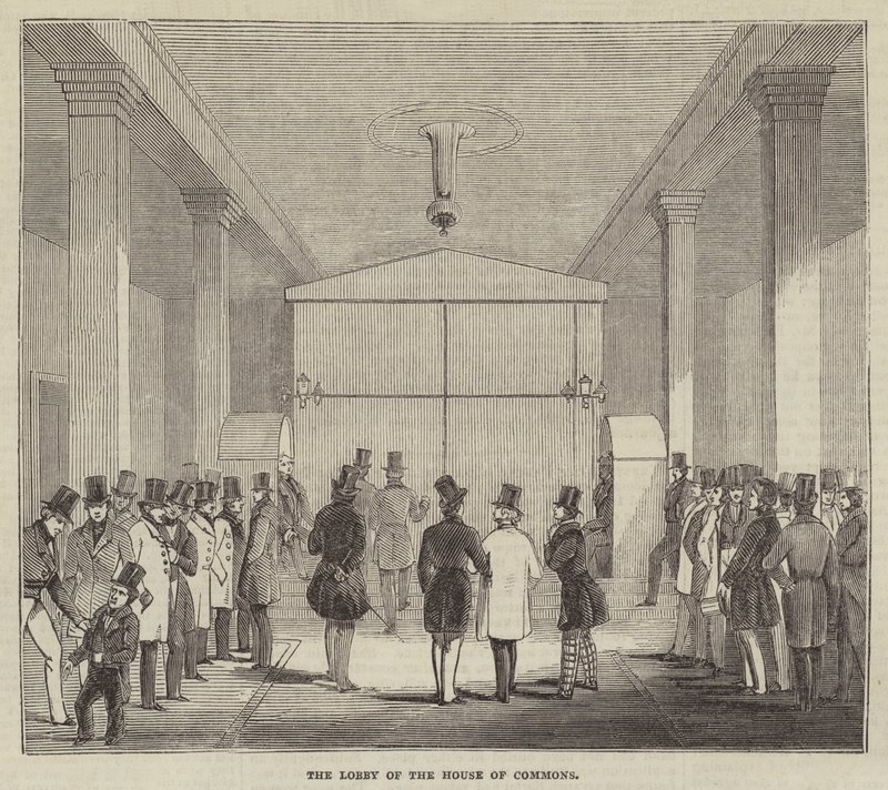 El vestíbulo de la Cámara de los Comunes de English School