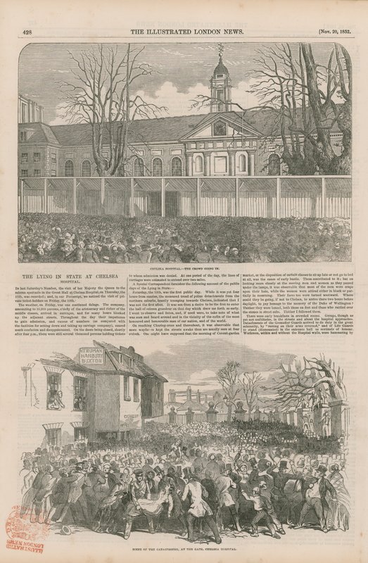Capilla ardiente en el Hospital de Chelsea de English School