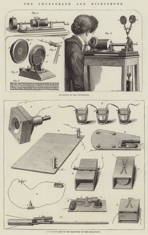 El fonógrafo y el micrófono de English School
