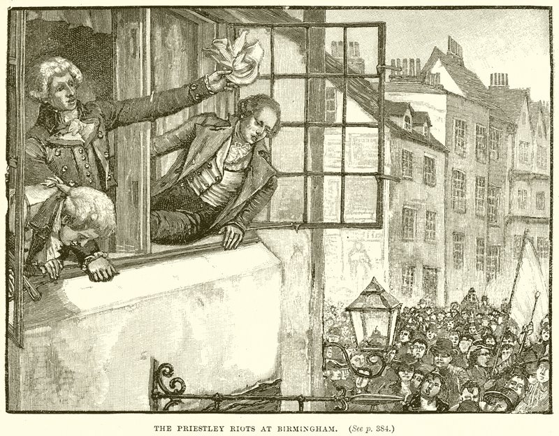 Los disturbios de Priestley en Birmingham de English School