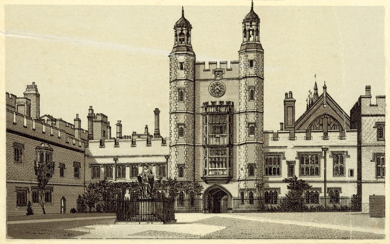 The Quadrangle, Eton College (litografía) de English School