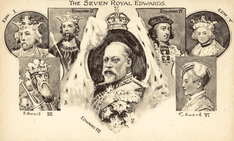 Los Siete Edwards Reales (litografía) de English School