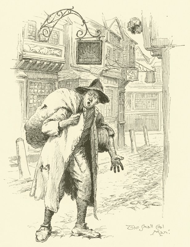 El Hombre del Carbón Pequeño (grabado) de English School
