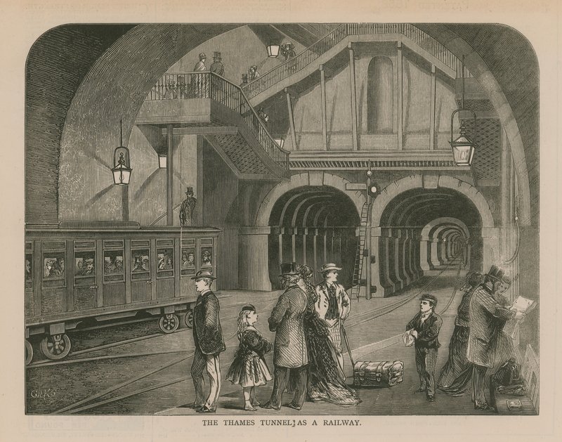 El Túnel del Támesis como Ferrocarril de English School