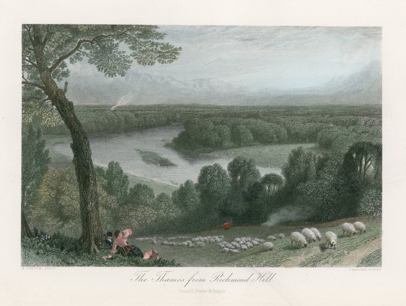El Támesis desde Richmond Hill de English School