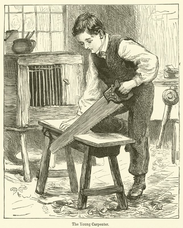 El joven carpintero de English School