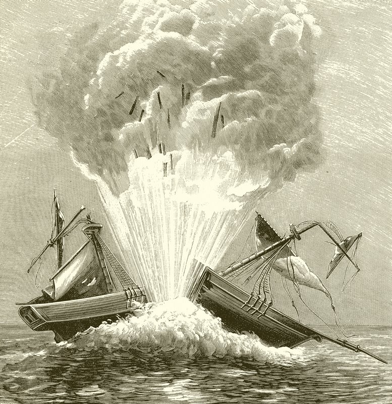 El primer torpedo, 1805 de English School