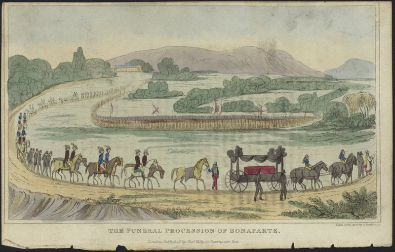 El cortejo fúnebre de Napoleón Bonaparte de English School