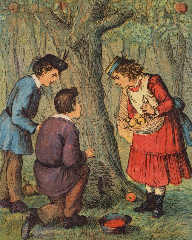 El nido del erizo (litografía en color) de English School