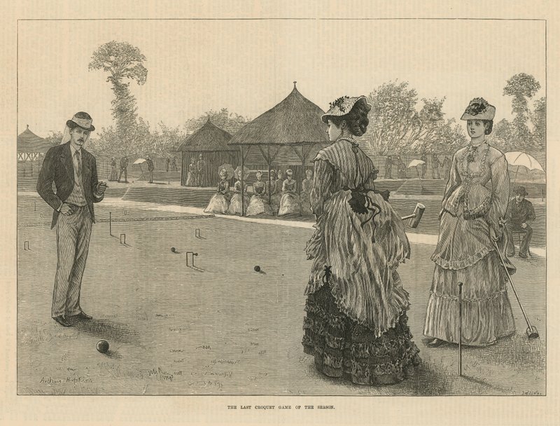 El último juego de croquet de la temporada de English School