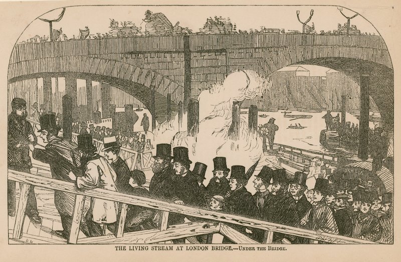 La corriente viva en el Puente de Londres de English School