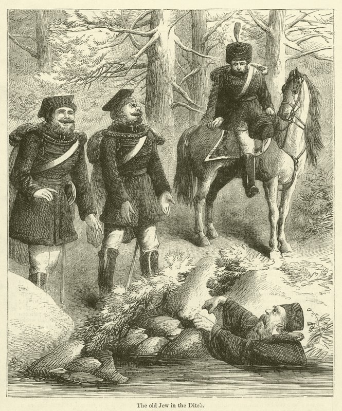 El viejo judío en la zanja (grabado) de English School