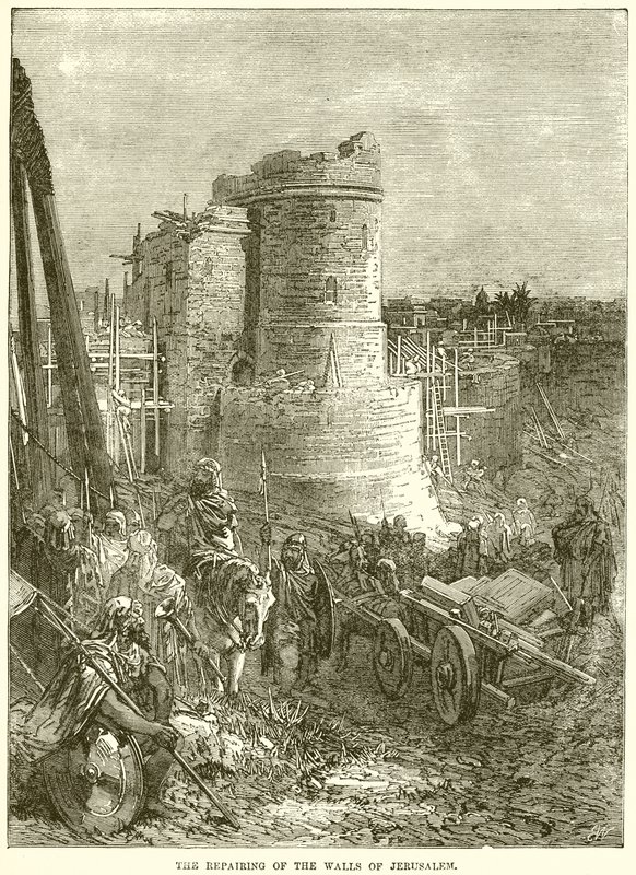 La reparación de los muros de Jerusalén de English School