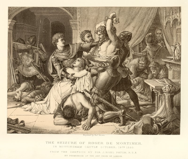 La captura de Roger De Mortimer de English School