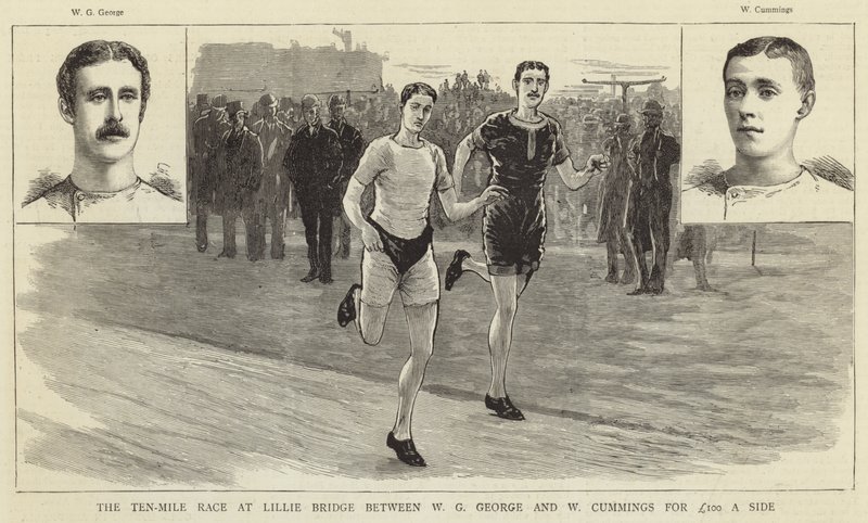 La carrera de diez millas en Lillie Bridge de English School