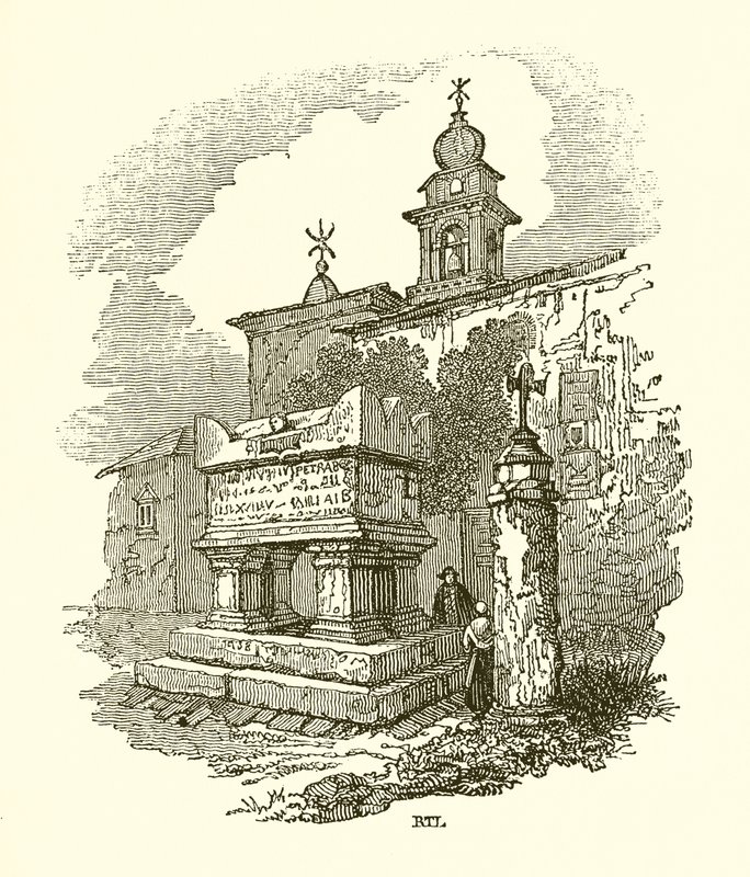 Tumba de Petrarca en Arqua de English School