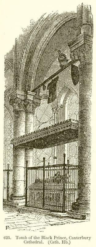 Tumba del Príncipe Negro, Catedral de Canterbury de English School