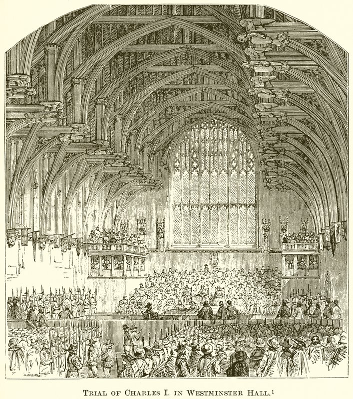 Juicio de Carlos I en Westminster Hall de English School
