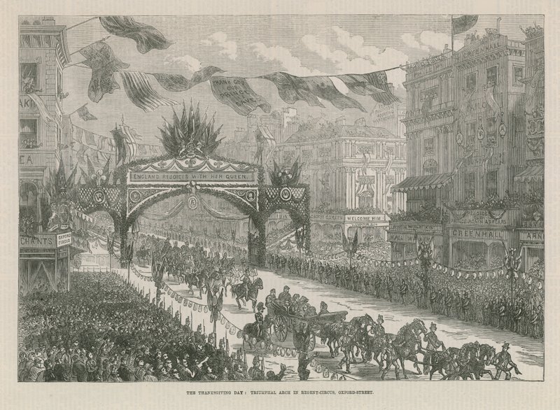 Arco triunfal en Regent Circus de English School