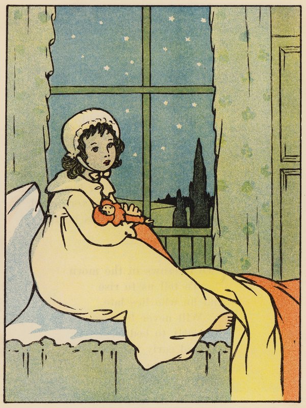 Twinkle, twinkle little star (litografía en color) de English School