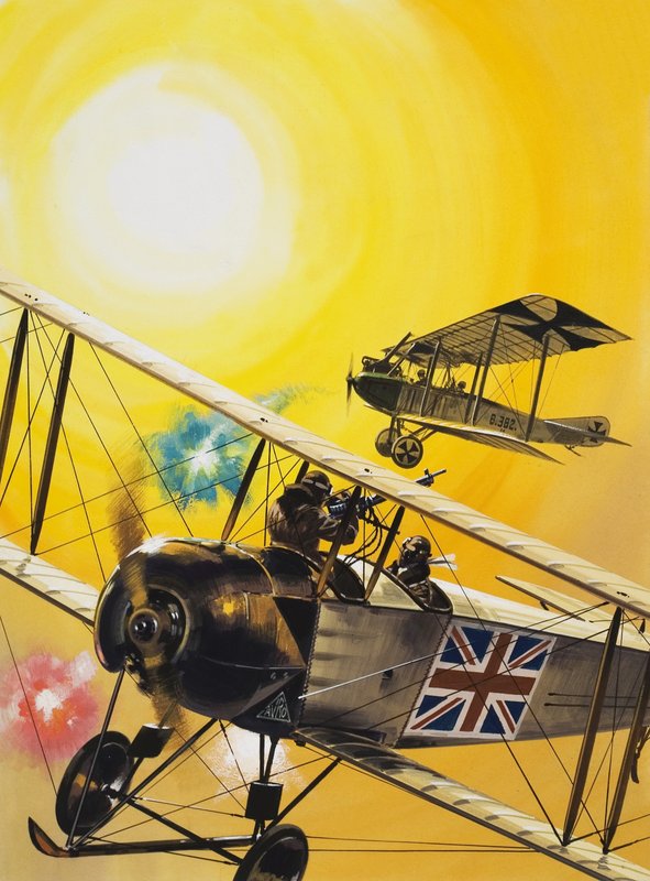 Escena de aviación no identificada de English School