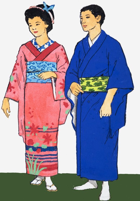 Imagen no identificada de hombre y mujer japoneses de English School