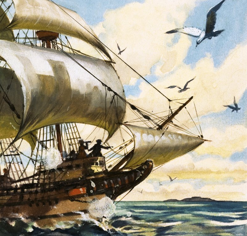Barco de vela no identificado de English School