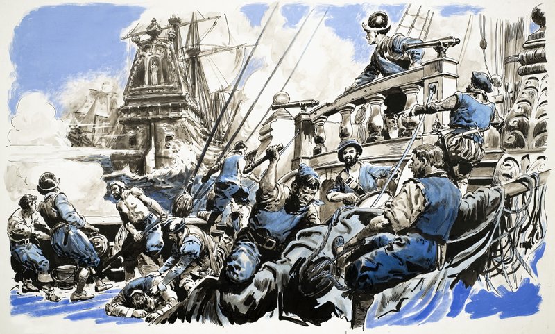 Batalla naval no identificada de English School
