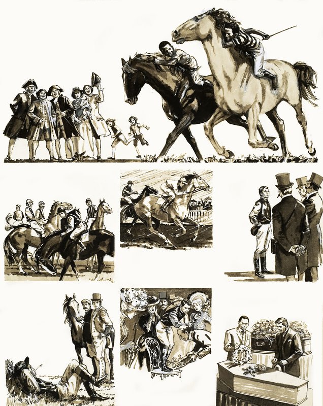 Historia no identificada de un jockey de English School