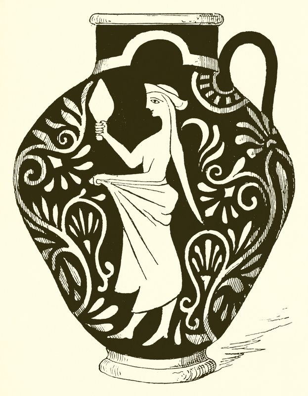 Jarrón (grabado) de English School