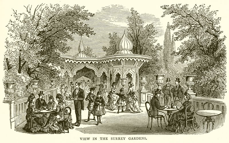 Vista en los Jardines de Surrey de English School