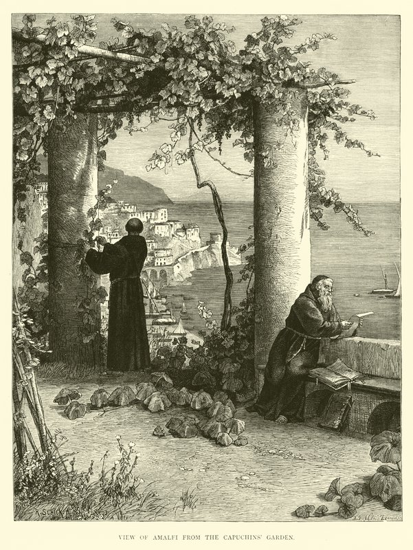 Vista de Amalfi desde el Jardín de los Capuchinos de English School