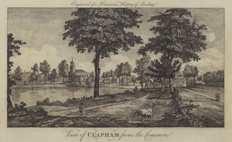 Vista de Clapham desde el Common de English School