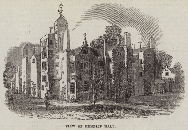 Vista de Hendlip Hall de English School
