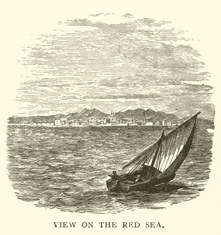 Vista en el Mar Rojo (grabado) de English School
