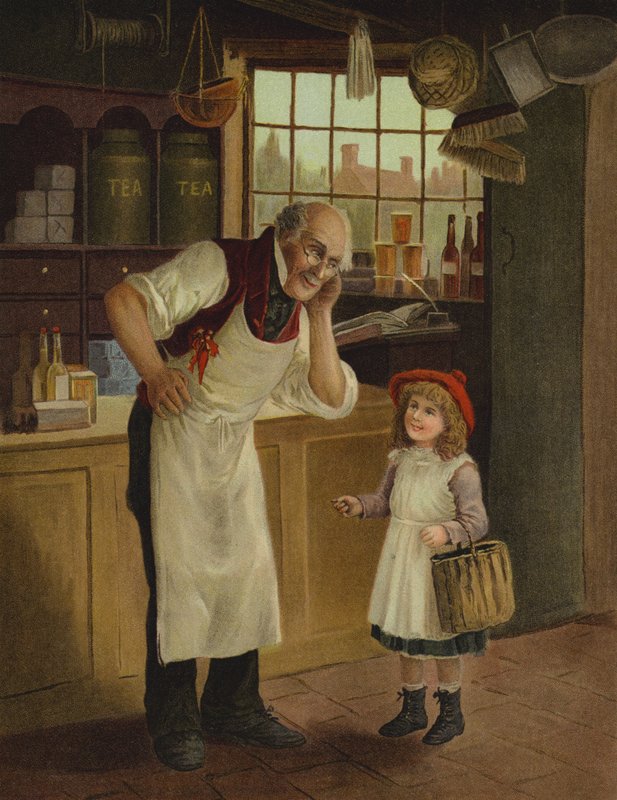 "¿Qué has dicho, pequeño" (cromolito) de English School