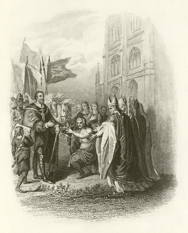 Guillermo el Conquistador recibiendo la corona de English School
