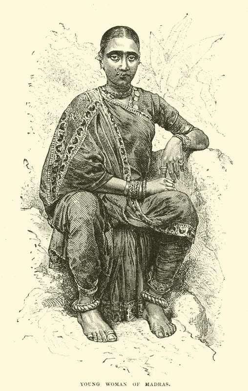 Joven mujer de Madrás de English School
