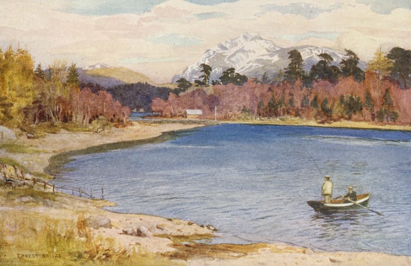 Los estrechos de Innischonan (litografía en color) de Ernest Edward Briggs