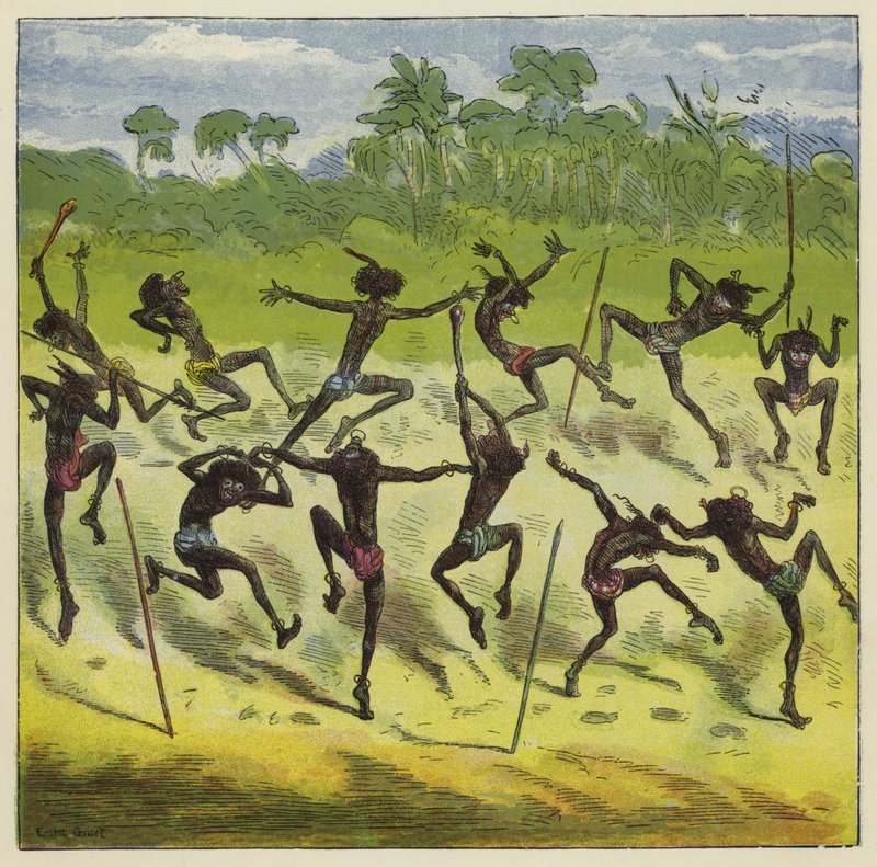 Baile real Ashanti de Ernest Henry Griset