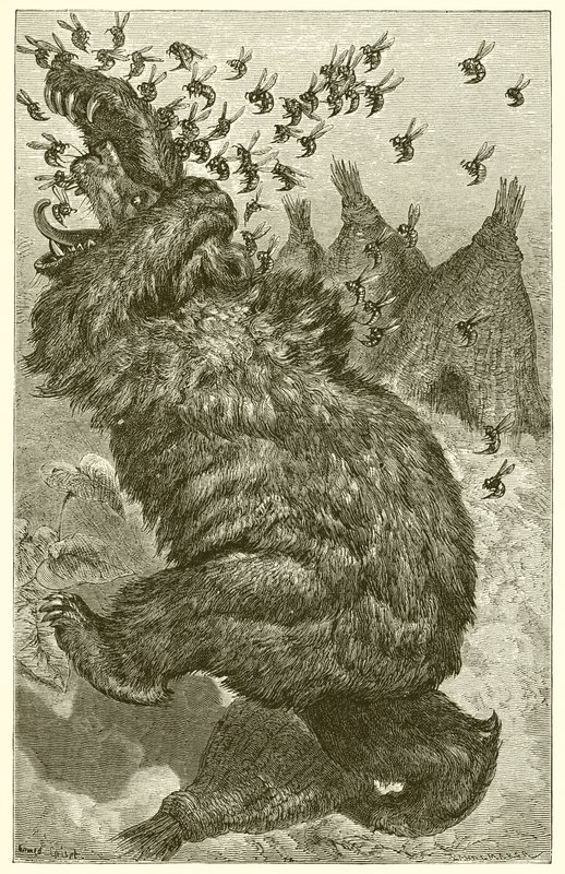 El oso y las colmenas de Ernest Henry Griset