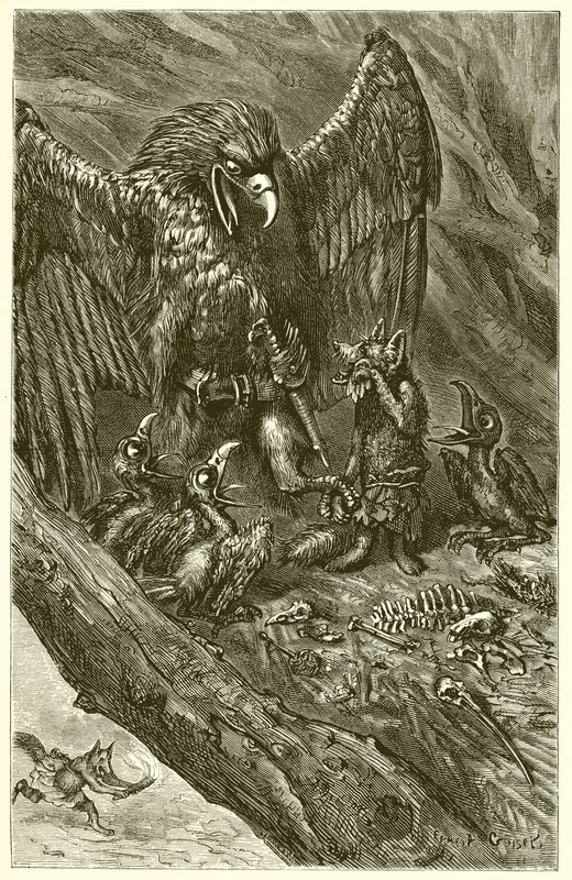 El Águila y el Zorro de Ernest Henry Griset