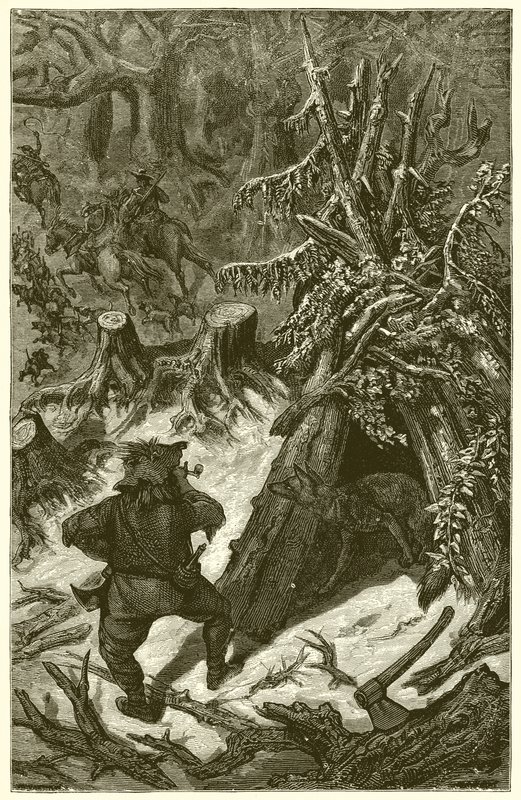 El zorro y el campesino de Ernest Henry Griset