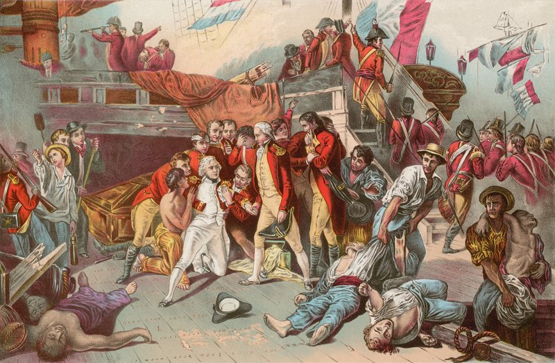 La Última Batalla de Nelson de Ernest Slingeneyer