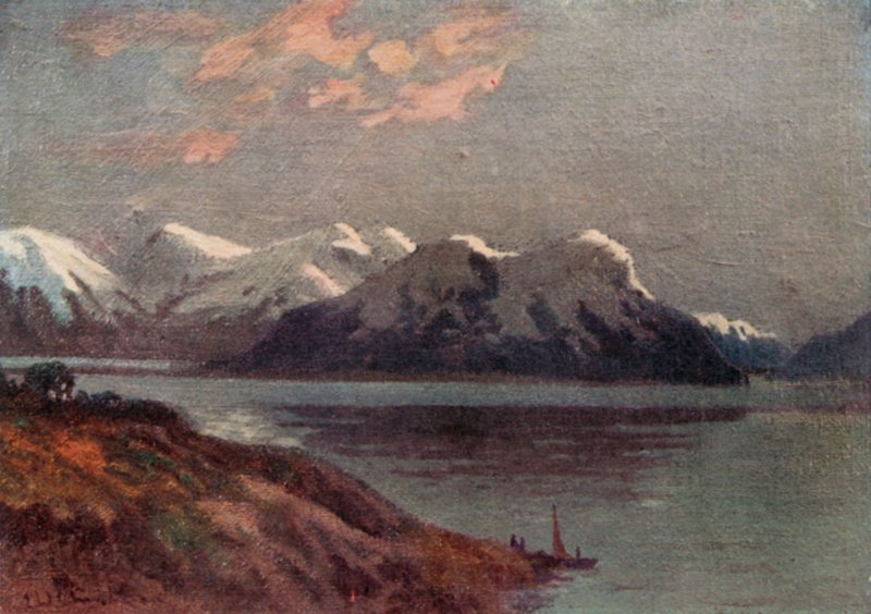 El Estrecho de Magallanes (litografía en color) de Ernest William Christmas