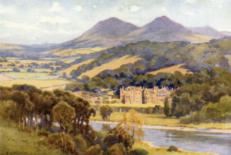 Abbotsford (litografía en color) de Ernest William Haslehust
