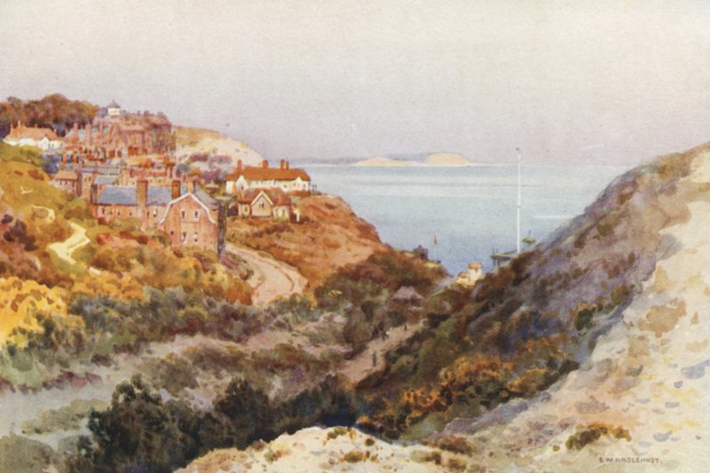 Boscombe Chine (litografía en color) de Ernest William Haslehust
