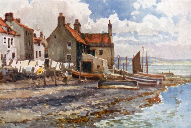 Buckhaven (litografía en color) de Ernest William Haslehust